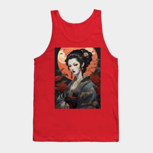 Japanese vampire girl art Tank Top